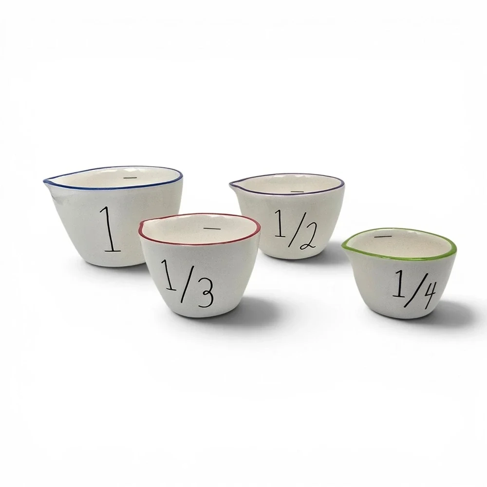 Rae Dunn Disney Pixar Toy Story  Measuring Cups Set Of 4 Woody Buzz Jessie Alien